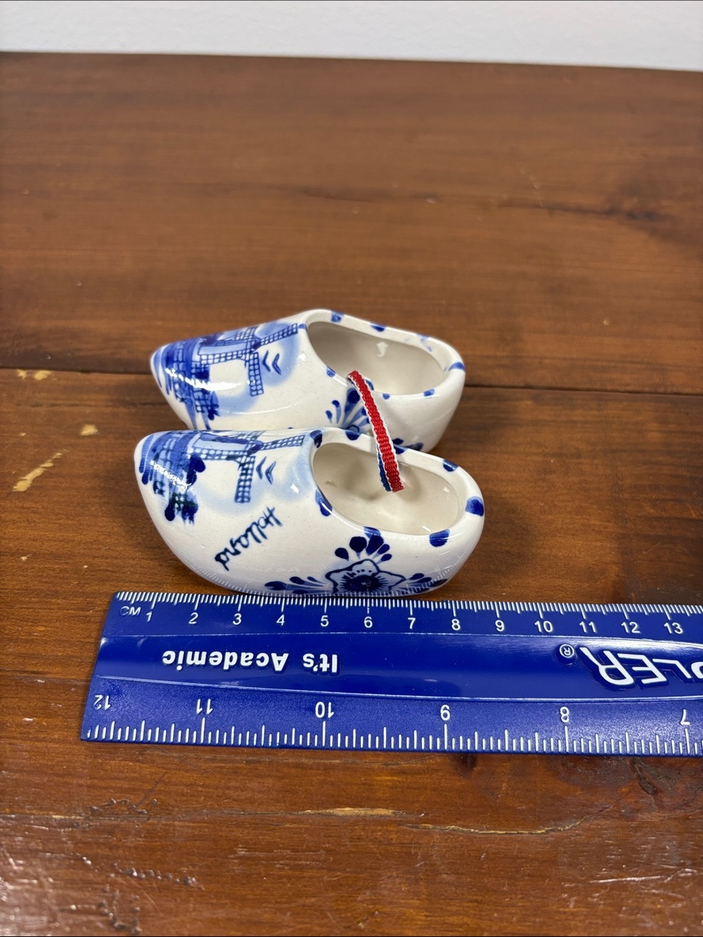 Delftblue Ceramic Souvenir Set Clog Shoe Holland Bonaire Dutch Home Decor Travel - Picture 8 of 13